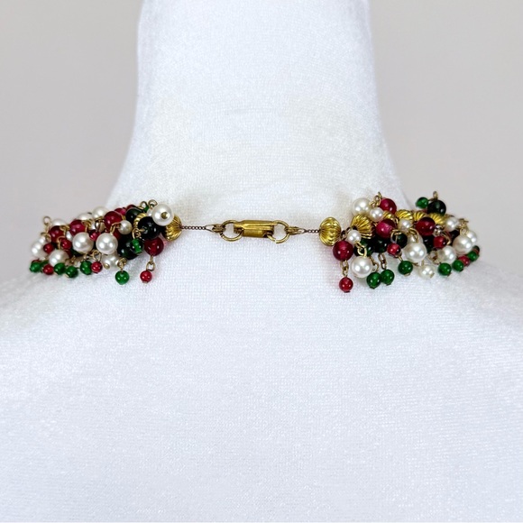 Vintage Chanel Mughal Style Glass Necklace, Circa 1930-1960s Attr Maison Gripoix - Picture 15 of 16